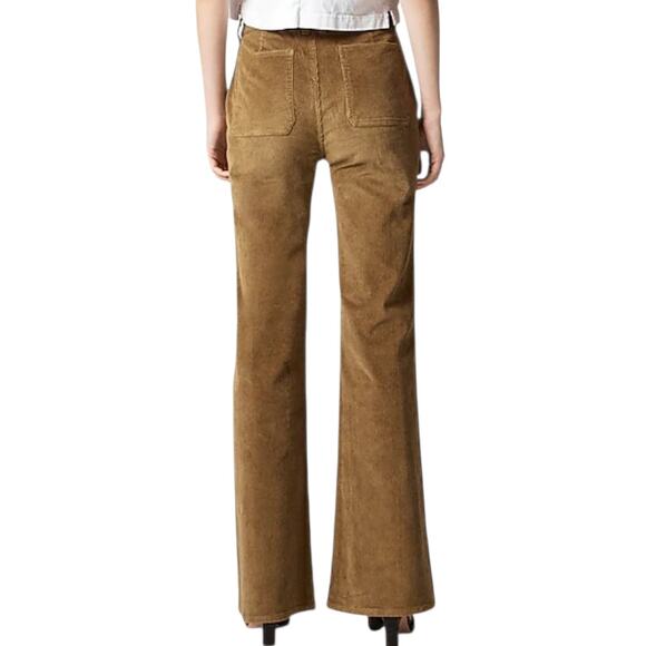 J Crew Tall Vintage Flare Corduroy Pants Olive Green High Rise Heritage 29 29T - Picture 2 of 11